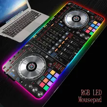 XGZ DJ Hand Drive LED Gaming RGB Gamer Large Mousepad  Lighting USB Keyboard Colorful Desk Pad Mice Mat for PC Laptop Desktop