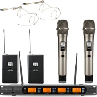 micwl audio act707 digital wireless karaoke microphone system ulxd4 4 channel handheld headset lavalier gooseneck stage sets