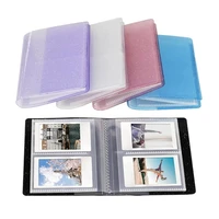 64 pockets 3 inch glitter photo album book mini instant insert type picture case storage organizer photocard name card holder