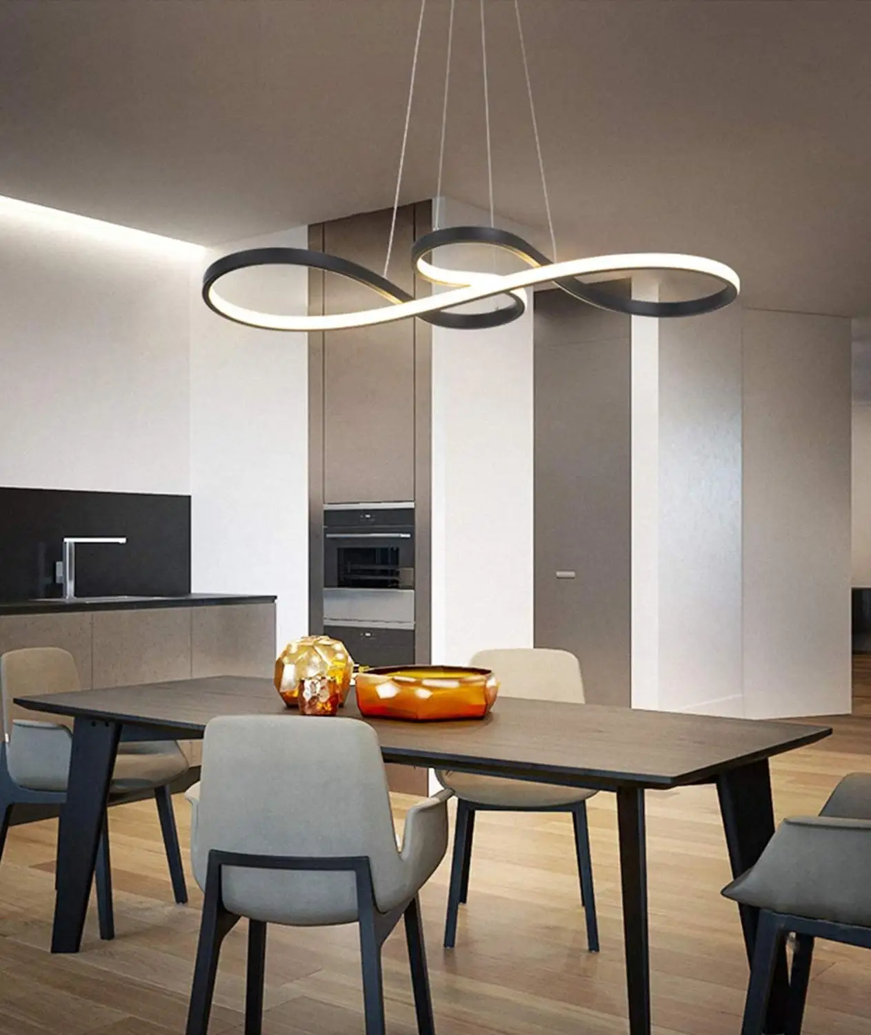 Люстры Потолочные светильники Современный светодиодный подвесной светильник в