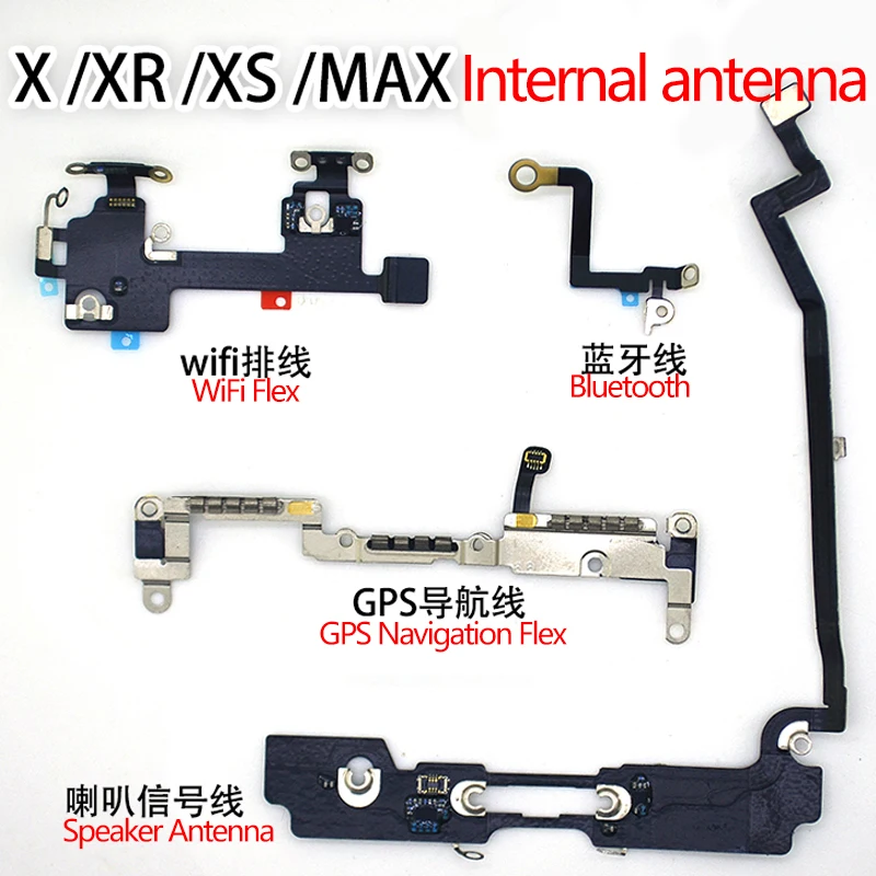 

Оригинальная Wifi антенна Flex для iPhone X Xs Max XR Wifi Bluetooth NFC Wi-Fi GPS сигнальная Антенна гибкий кабель Замена крышки