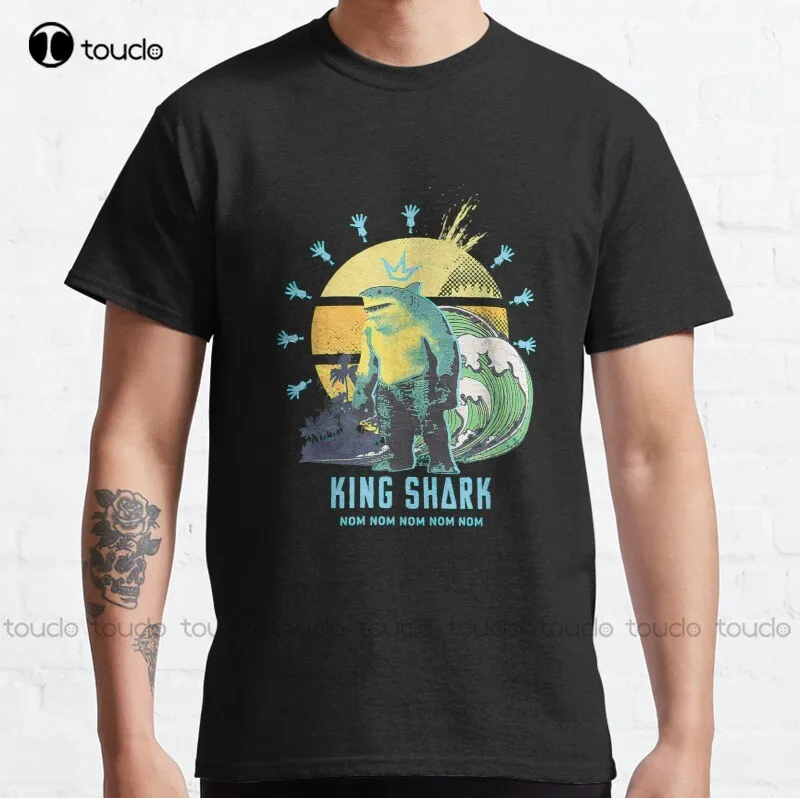 

New King Shark Nanaue Shark Lover Classic T-Shirt Woman Shirts Cotton Tee S-5Xl