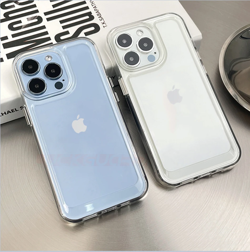 Высококачественный прозрачный бронированный противоударный чехол для iPhone 13 11 Pro