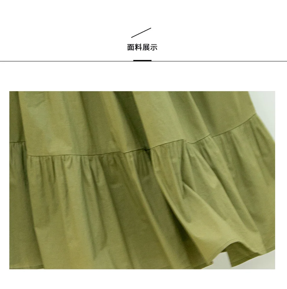 

Flared High Waist Skirt Maxi Skirt Women Long Cotton Skirts Summer Sweet