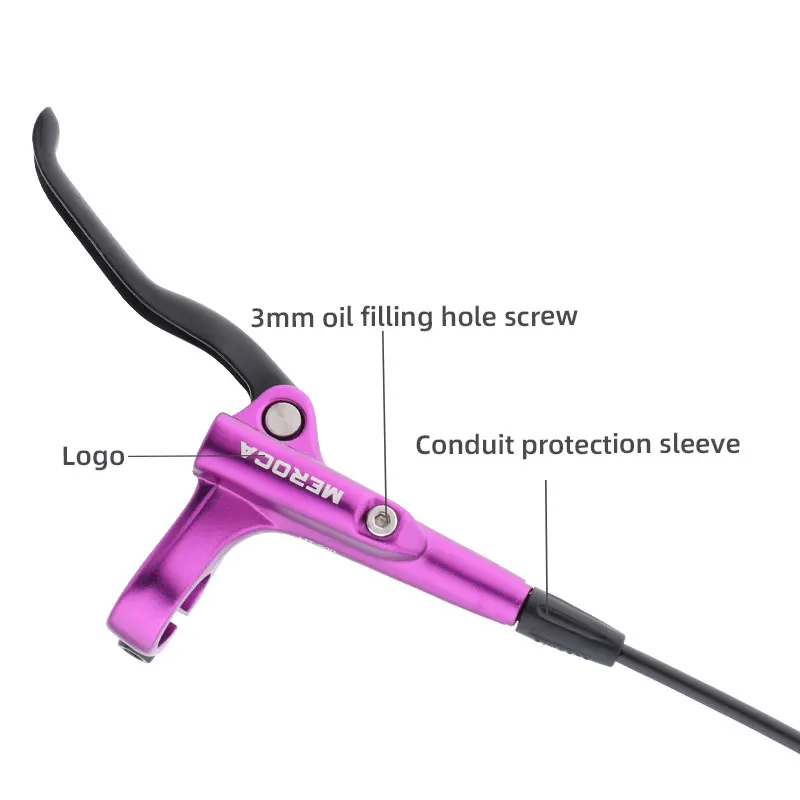 MEROCA MTB Oil Disc Brake Aluminum alloy 160mm Rotor MT500 Left Rear Right Front 2 Piston Bicycle Hydraulic Brake