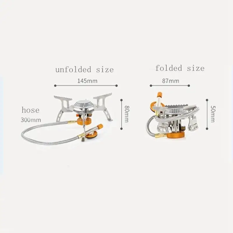 outdoor gas camping stove Hiking Gas Burner Folding Electronic Stove Hiking Portable Foldable Split stove Cooking Burner Tools