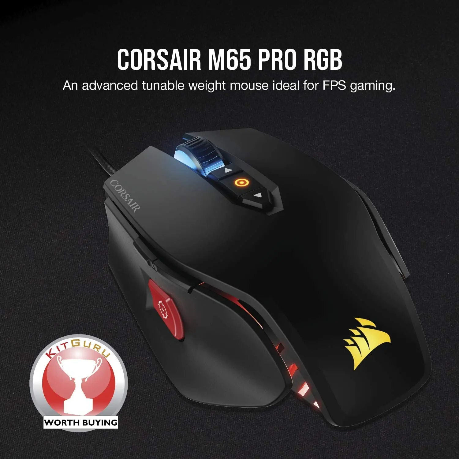CORSAIR M65 Pro RGB-игры кадров в секунду Мышь-12000 Точек на дюйм оптический