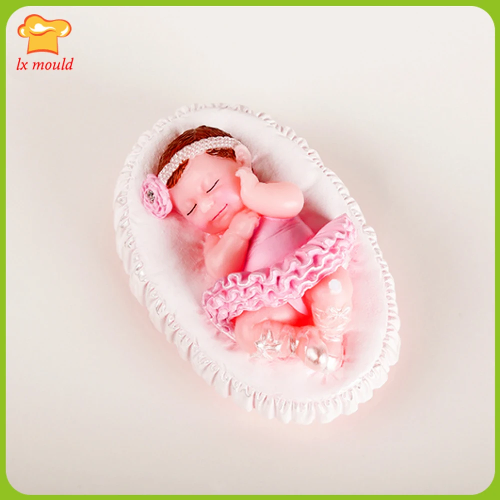 

Cute Ballet Doll Silicone Molds 3D Baby Candle Mould Chocolate Ice Cream Soap