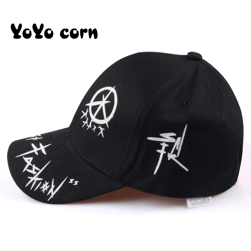 YOYOCORN бейсболка Мужская шляпа весна кости Masculino шапки летние Snapback Шанс рэпер человек черный люксовый бренд