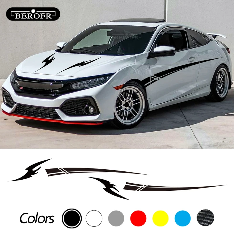 Накладка на капот автомобиля и двери наклейка кузов виниловой пленки наклейки