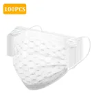 10-100 шт., одноразовые бриллиантовые сетчатые маски с цветами, четырехслойные защитные дышащие маски