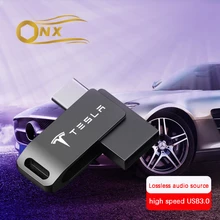 Car with lossless music USB flash drive  popular song dj video USB flash drive For Tesla Model3 ModelS ModelX Car Accessories