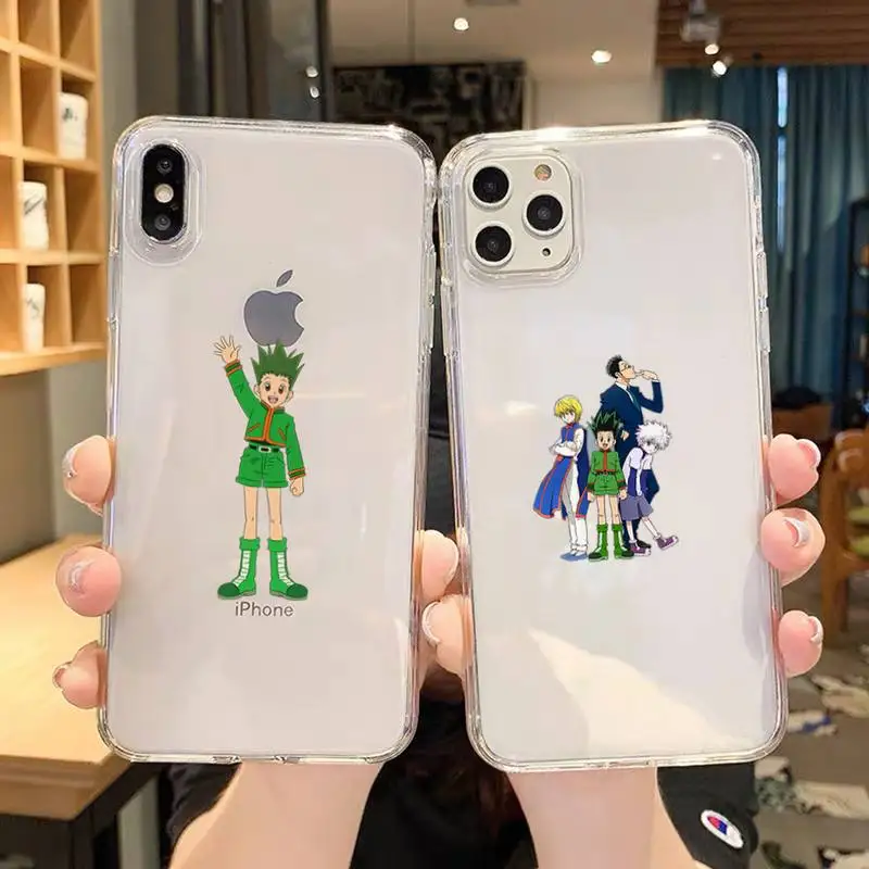 Чехол для телефона hunter x Для iPhone 11 12 Mini 13 Pro XS Max X 8 7 6s Plus 5 SE XR прозрачный чехол |