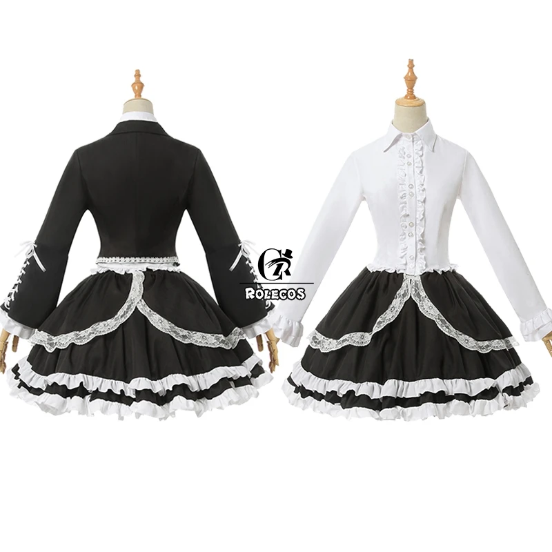 ROLECOS игра Danganronpa Косплей Костюм Celestia Ludenberg Сексуальная женская школьная форма