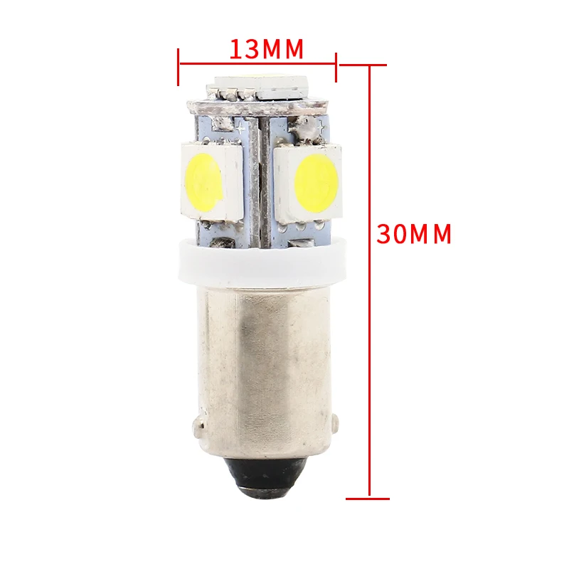 10 шт. T4W BA9S 5 SMD 5050 автомобильный внутренняя Светодиодная лампа боковой габаритный