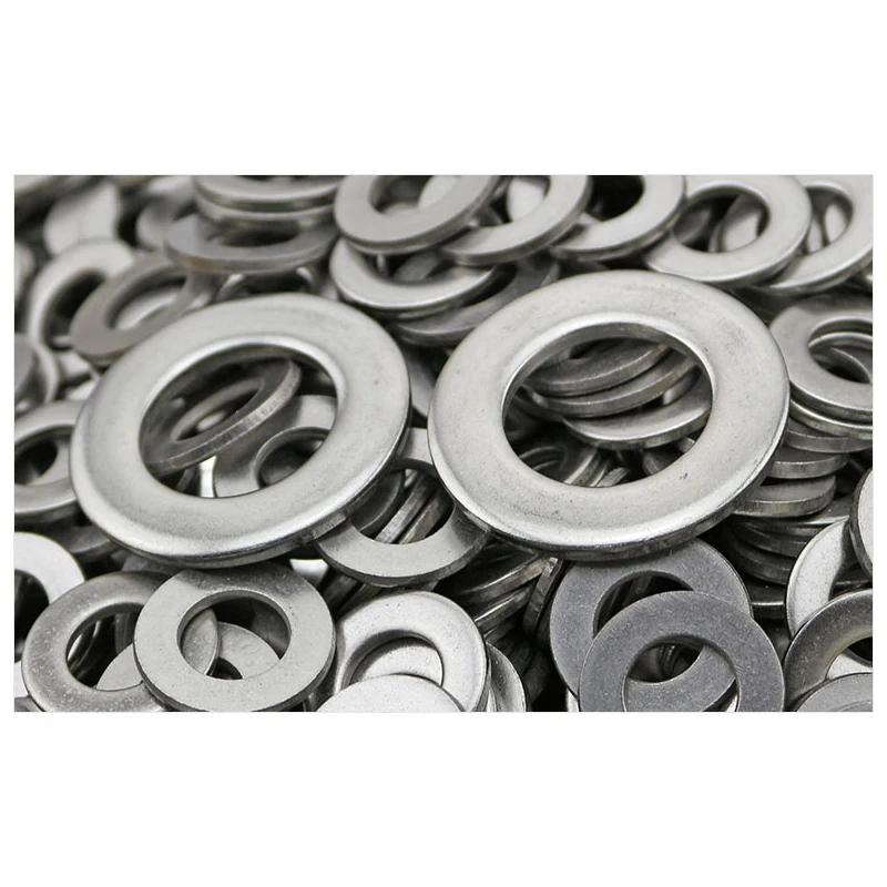 Оцинкованные белые цинковые плоские прокладки ультратонкие шайбы увеличение