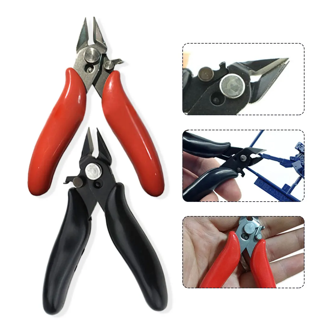 Маленькие Мини режущие плоскогубцы с проволочным кабелем боковые ножницы