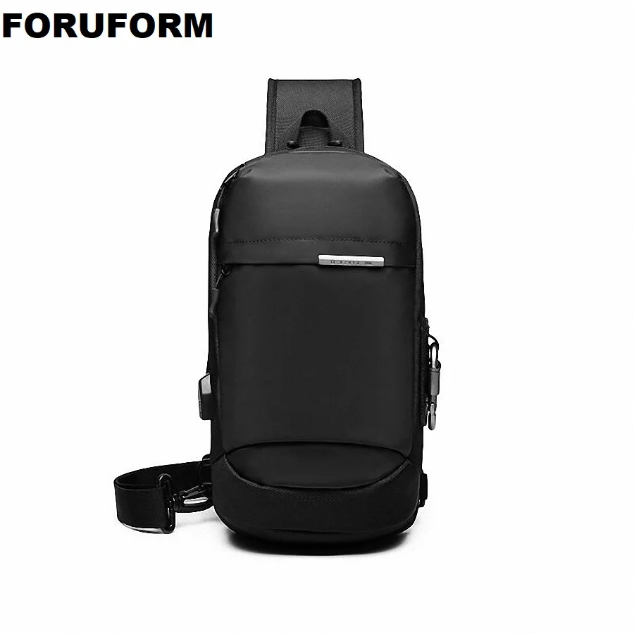 

Мужская нагрудная сумка с usb-зарядкой, новая сумка-Кроссбоди с защитой от воров, водонепроницаемые мужские сумки-оксфорды, модные сумки для Ipad