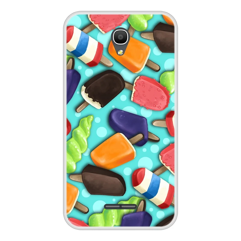 Чехол для Alcatel Pop 4 из мягкого силикона и ТПУ с узорчатым принтом чехлы телефонов в