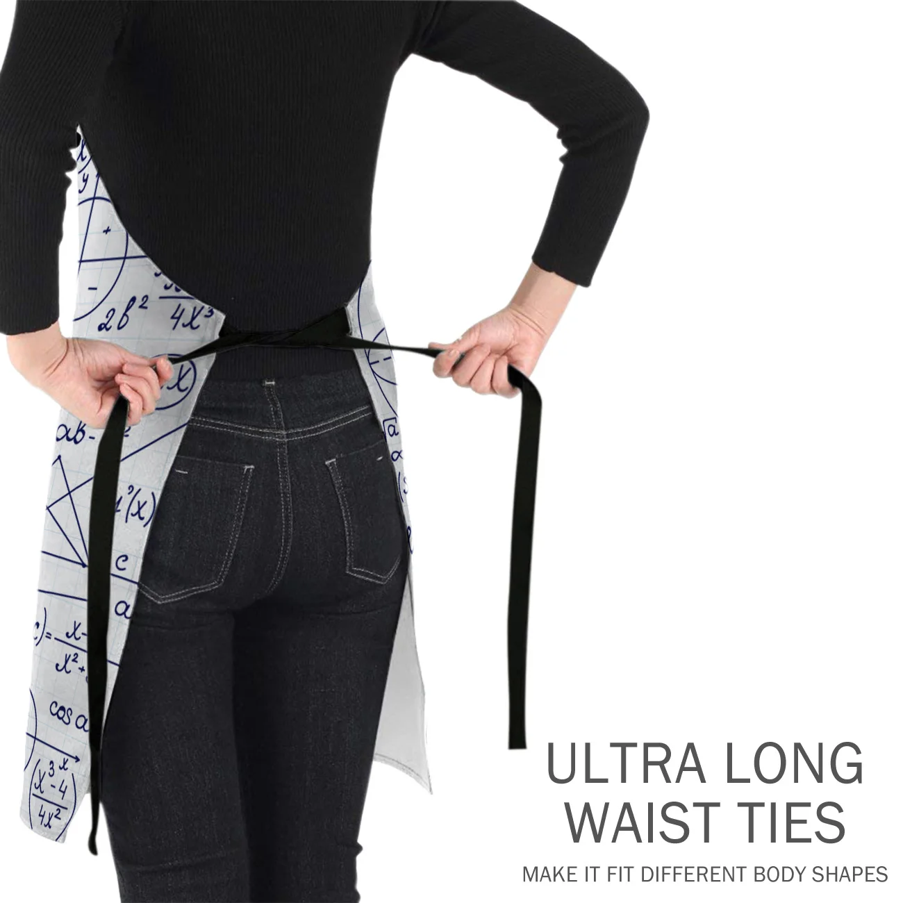 Кухонный Фартук Геометрическая математическая формула без рукавов Фартуки из