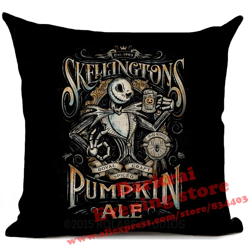Чехол на подушку Кошмар перед Рождеством Череп Джек декор для гостиной дивана