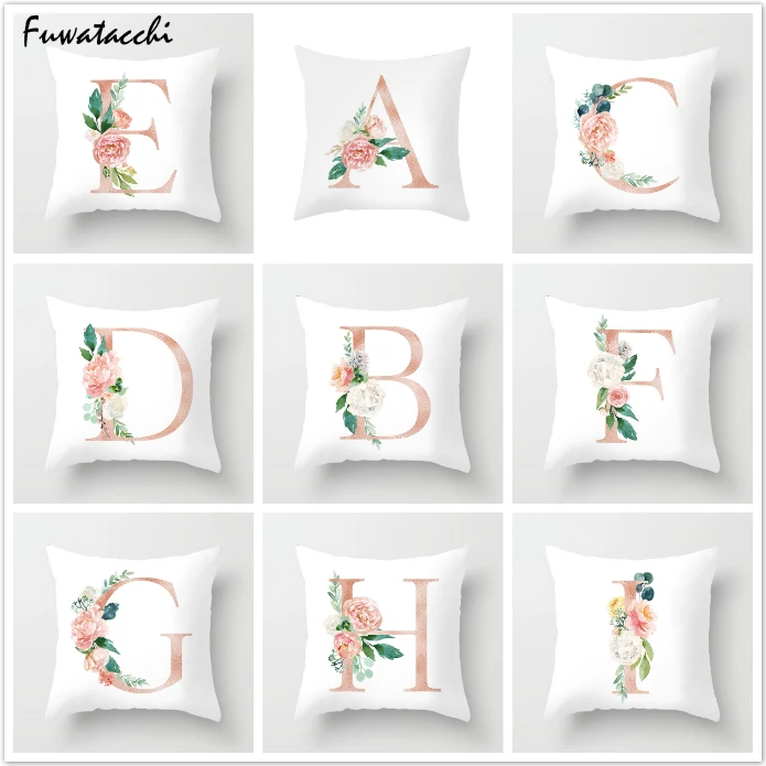 Чехол для диванной подушки с принтом в виде цветов|Наволочки| |