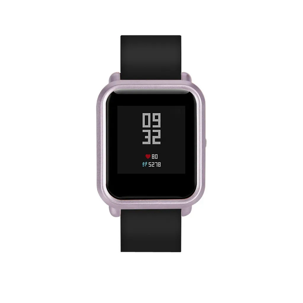 For Xiaomi Huami Amazfit Bip Youth Watch Case Cover Shell Transparent Explosion-proof Curved Surface with Screen Protector | Электроника
