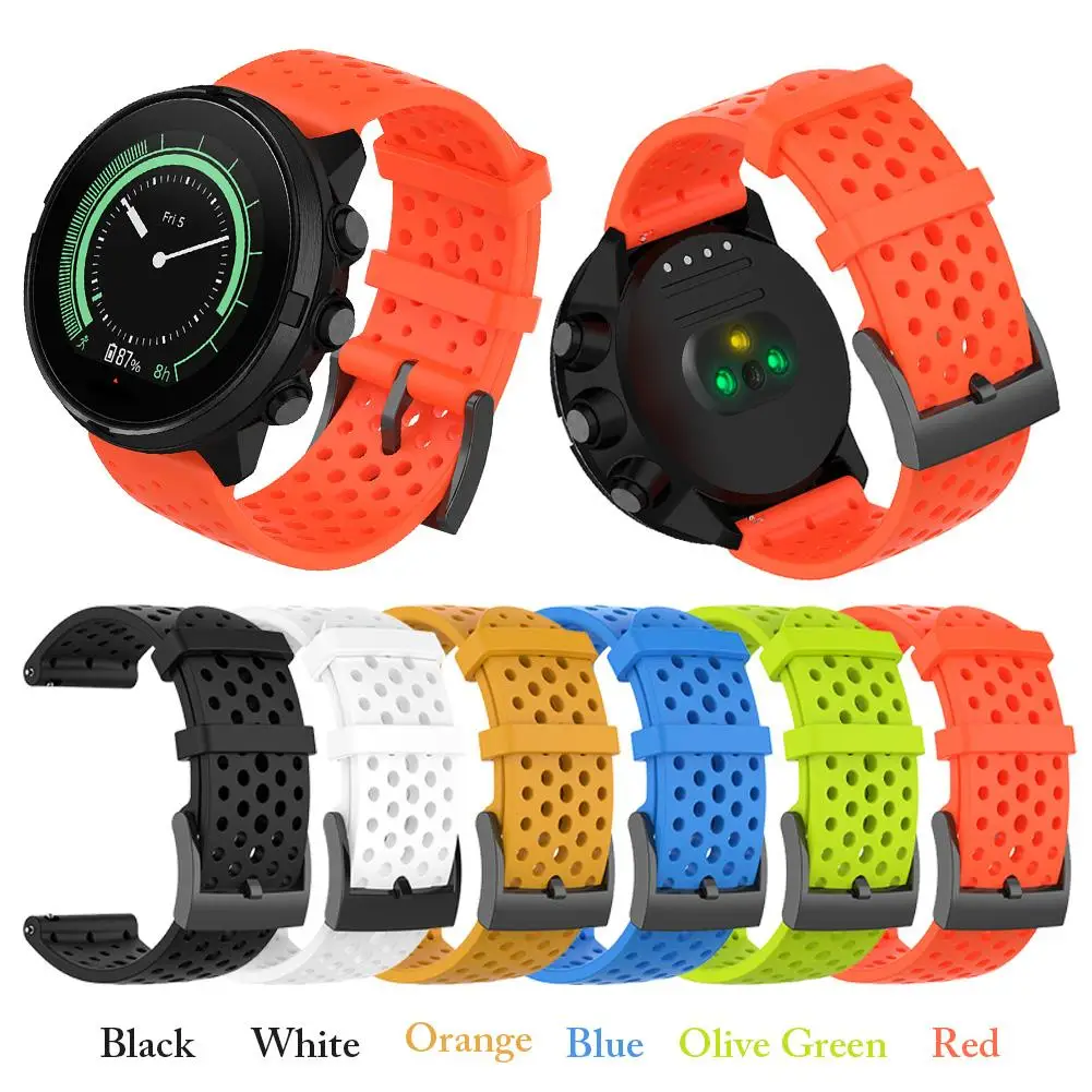 Ремешок силиконовый для Suunto Spartan Sport/Sport HR/Suunto 9 Baro Watch сменный спортивный браслет |