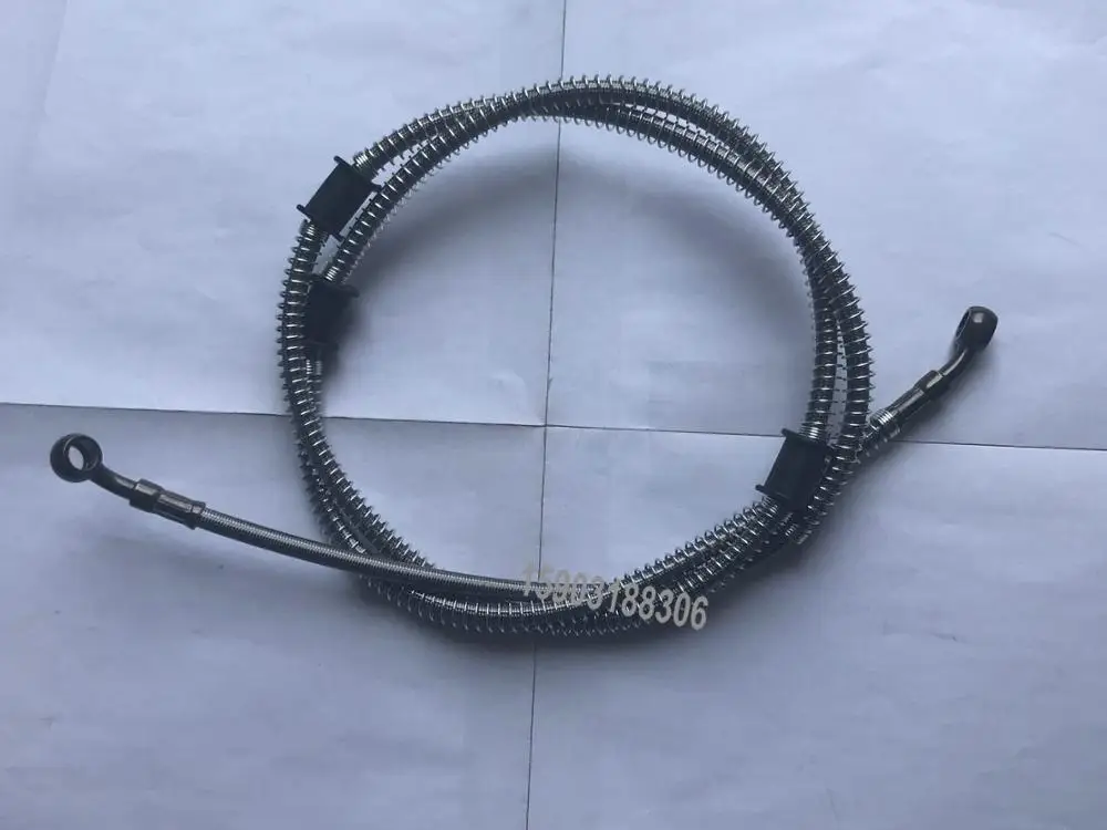 

Universal Motorcycle Brake Oil Hose Line Braided SS Brake Hose with 10mm Banjo Fittings