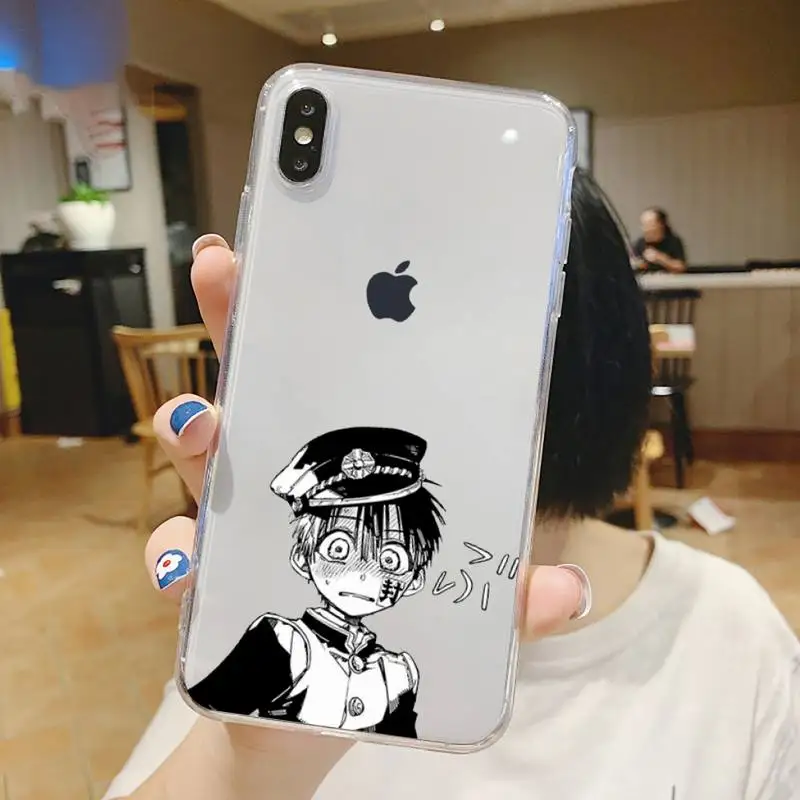 

Jamular Toilet Bound Hanako Kun Phone Case Transparent for iPhone 6 7 8 11 12 s mini pro X XS XR MAX Plus