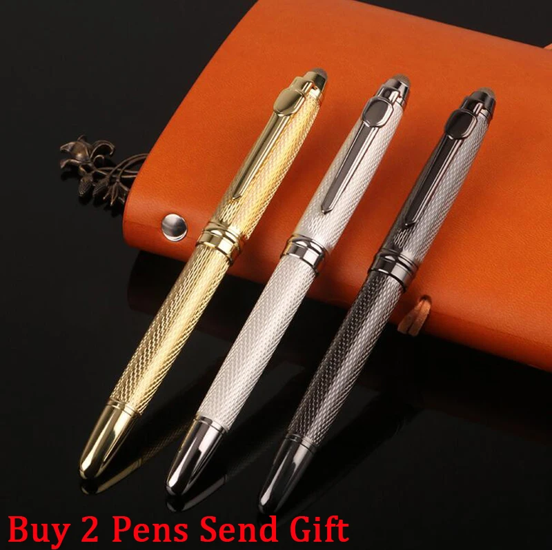 

Hot Selling Brand Jinhao 163 Full Metal Roller Ballpoint Pen Luxury Business Men Writing Pen Buy 2 Pens Send Gift