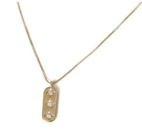 Ожерелья Peri'sBox с восьмиконечными звездами круглыми дисками кубический