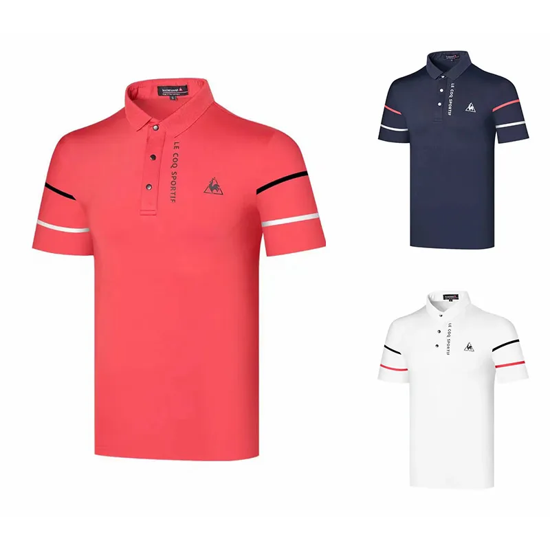 

Men's Short Sleeve Golf Polo Shirts Quick Dry Outdoor Athletic Shirt