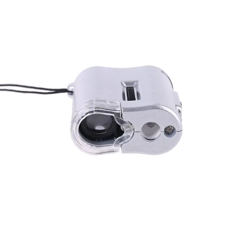 Увеличительное стекло с микроскопом 60 X Ювелирная Лупа подсветкой СВЕТОДИОДНЫЙ