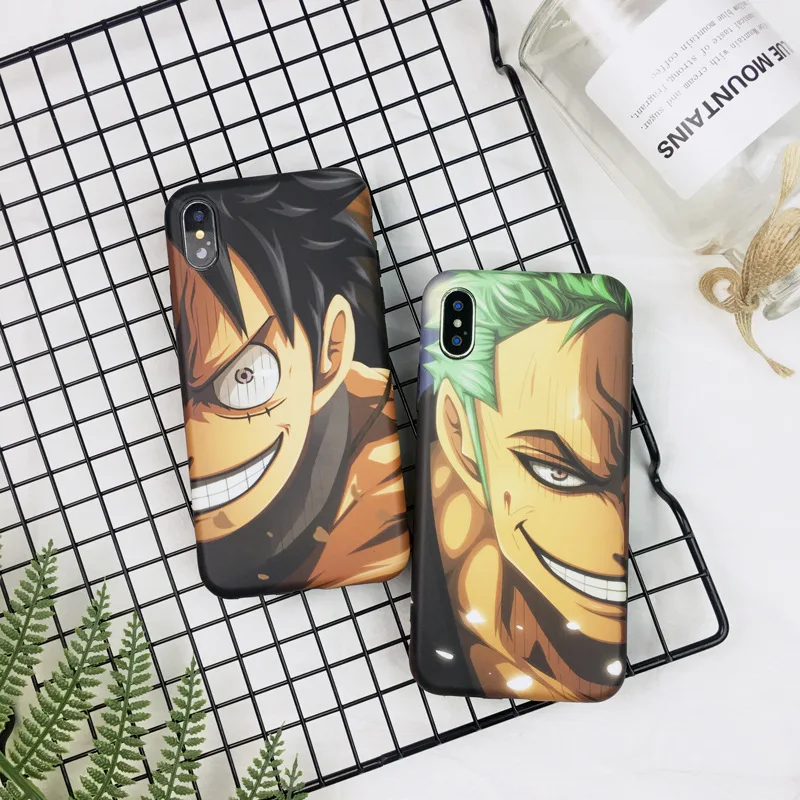 For iphone 8 XS 11 Pro MAX case silicone cover Roronoa Zoro One Piece Luffy Phone Case For coque iPhone 7 6 6S 8 Plus X XR Case