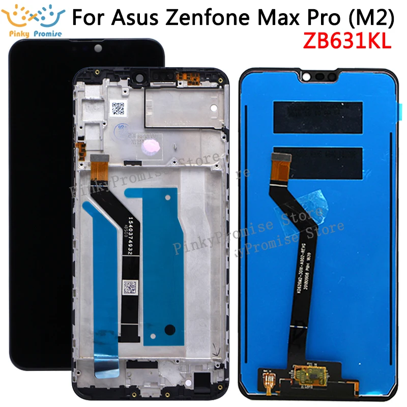 Полный ЖК-дисплей и дигитайзер сенсорного экрана в сборе для Asus Zenfone Max Pro (M2) ZB631KL 6