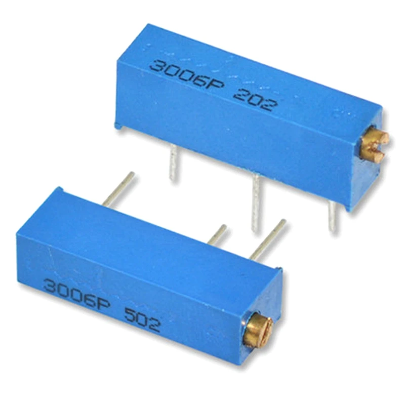 Фото 10PCS 3006P 100 Ohm ~ 500K Ohm Trimmer Potentiometer Resistor 1K 2K 5K 10K 20K 50K 100K 200K 500 New №4