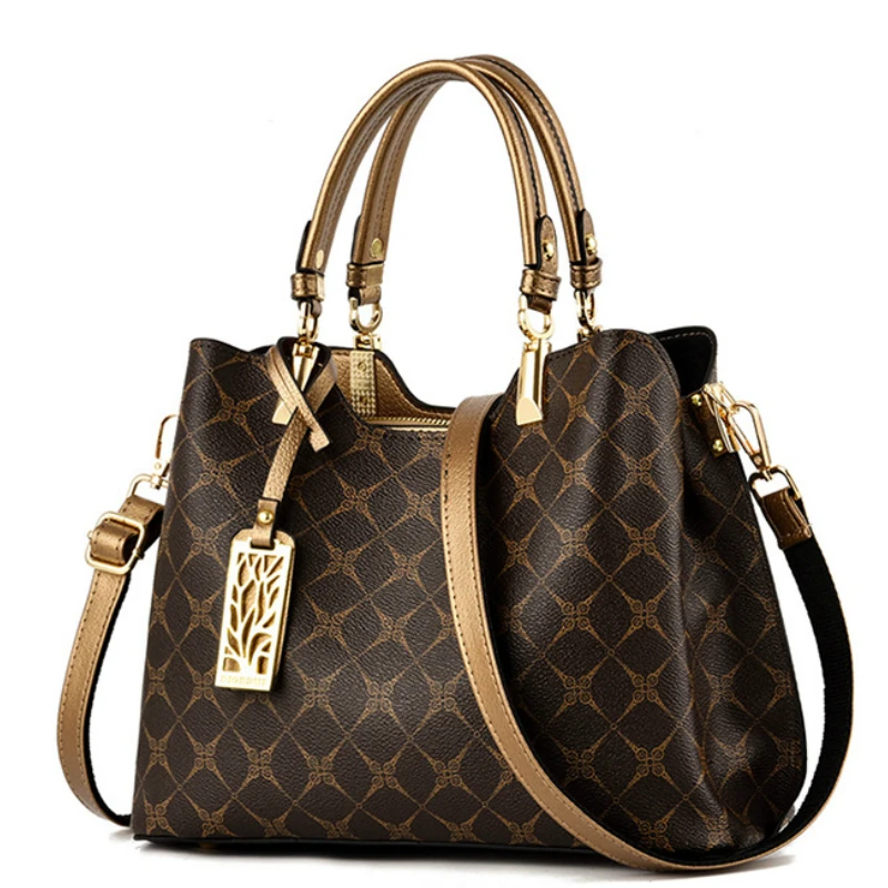 

Women Large Capacity Tote Package Retro Flower Pattern Shoulder Messenger Bag Ladies Classic Crossbody Bag High-quality Handbags