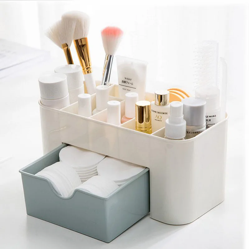 

Storage Drawer Make Up Box Cosmetic Box Brush Pen Holder Organizing Boxes Cotton Swabs Makeup Brush Holder Organizers