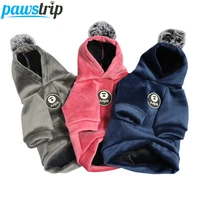 soft fleece dog coat winter pet sweater clothes for dogs cat winter dog sweatshirt chihuahua dog hooded coat warm puppy clothing
