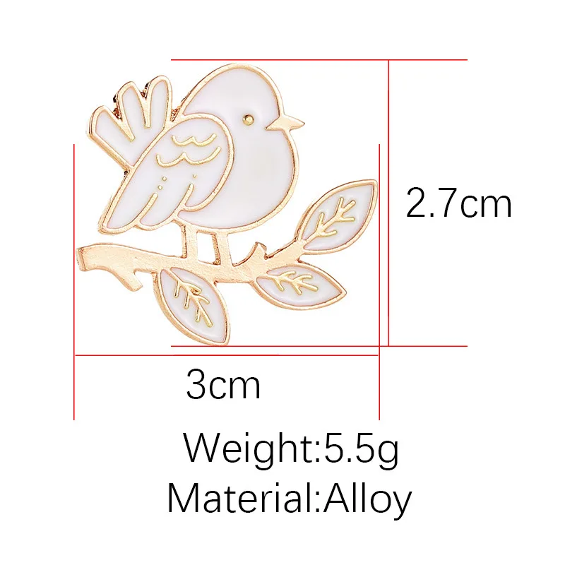 Женская Брошь с птицами брошь в Корейском стиле ювелирное изделие аксессуары для