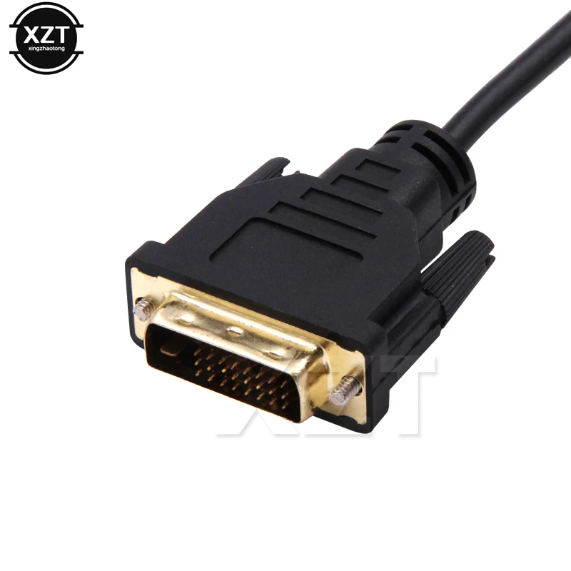 Адаптер видеоконвертера DVI папа-VGA мама Женский адаптер кабель 24 + 1 25 Pin на 15 pin для