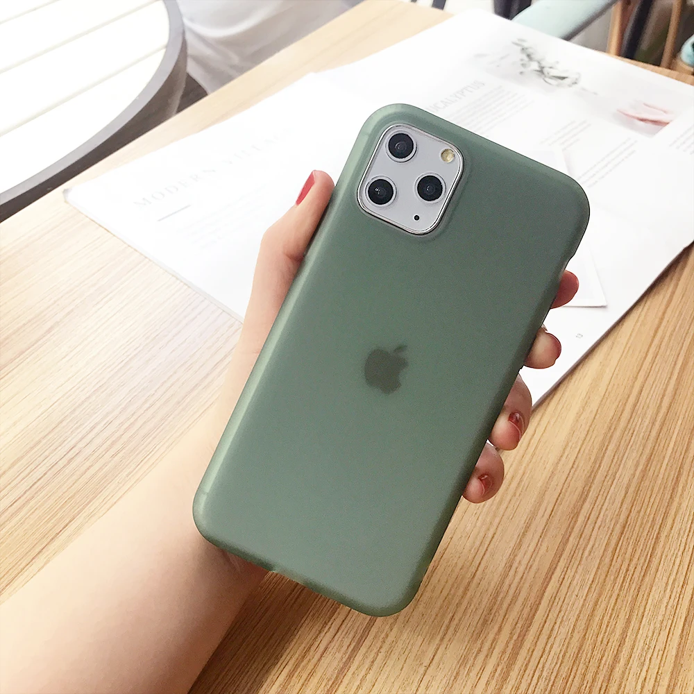Прозрачный яркий однотонный чехол для телефона для iPhone 11 Pro Max X XR XS Max 6 6S 7 8 Plus Мягкая силиконовая задняя крышка на весь корпус Coque - Цвет: T6