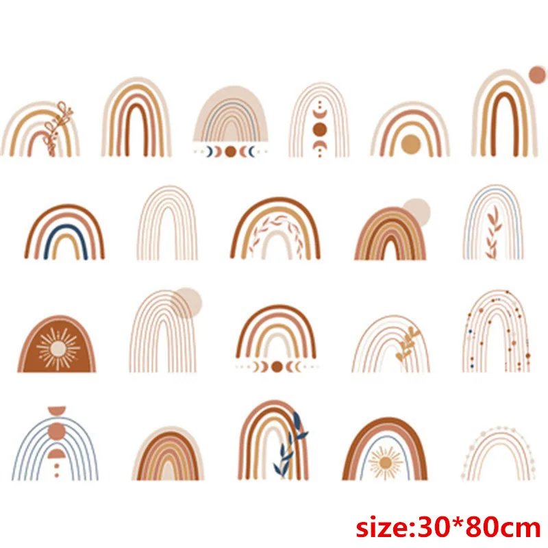 Радужные настенные Стикеры для детской комнаты в скандинавском богемском стиле