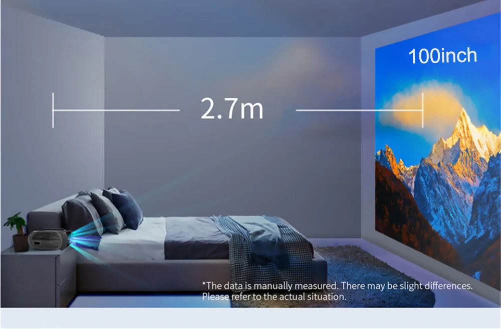 

WZATCO B7 Mini Android 9.0 Wifi LED Smart Portable Projector Support Full HD 1080p 4K Video Home Theater Beamer Proyector