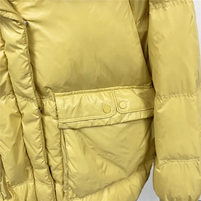 

Short Down Cotton Jacket Female Stand Collar Waterproof Winter Coat Women Pockets Casual Warm Winter Jackets Woman Parkas C6584