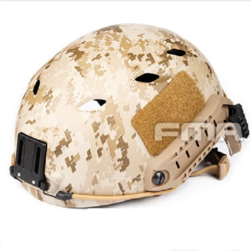 Tactical Airsoft ACH Base Jump Helmet BJ Type Helmet Desert Digital L/XL