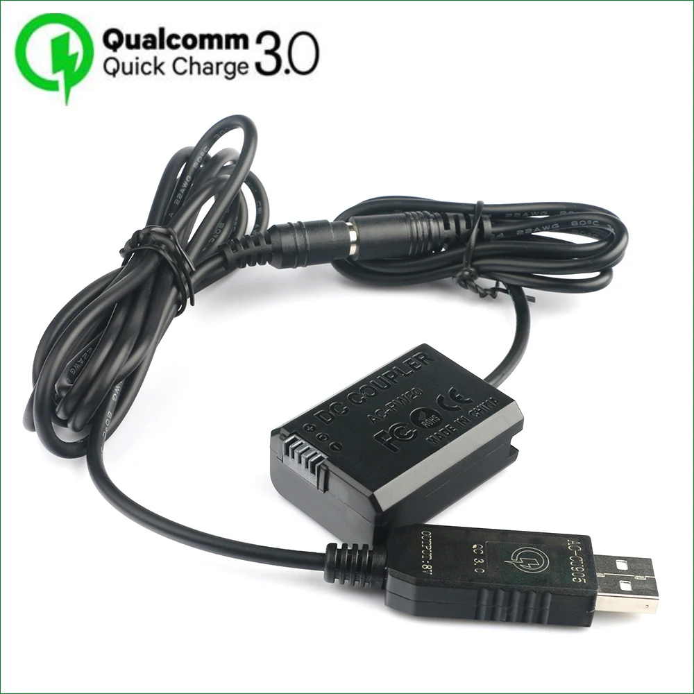 AC-PW20 аккумулятора NP FW50 муфта постоянного тока для Sony a3000 a5000 a5100 a6000 a6100 a6300 a6400 a6500 a7000