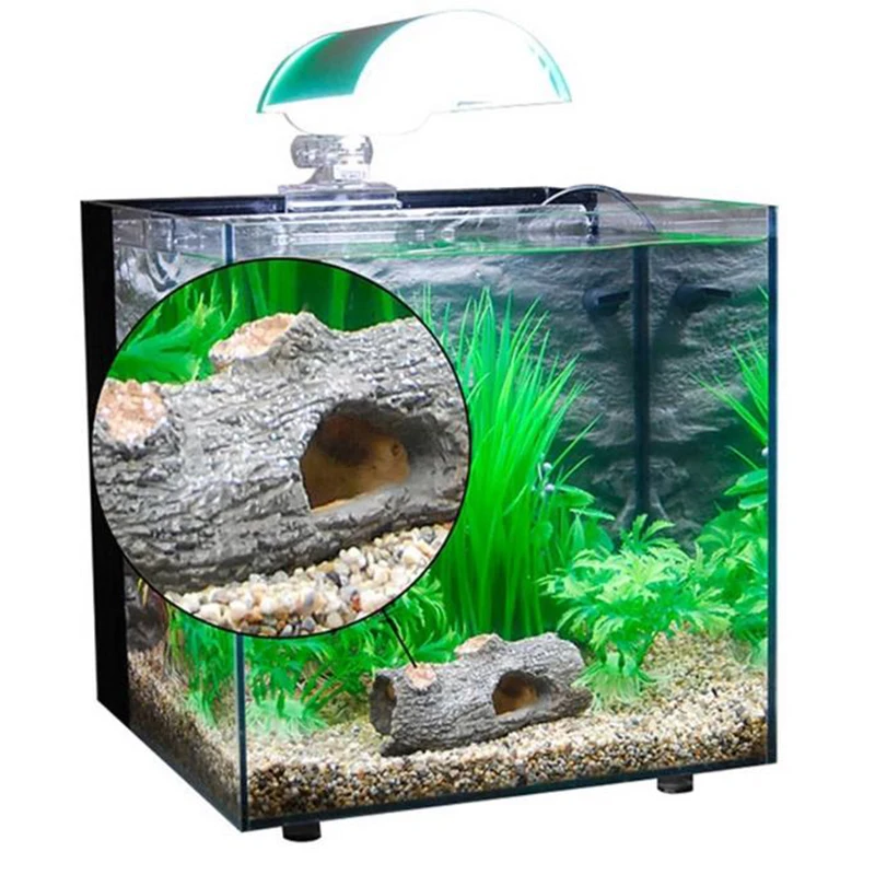 

New Arrival Aquarium Ornament Hollow Hole Log Tree Tunnel Cave Fish Tank Decoration Big Size HOT Hide Accessories