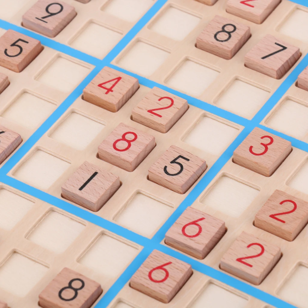 

Developmental Intellectual Number Puzzle Sudoku Chess Wooden Educational Toy